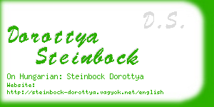 dorottya steinbock business card